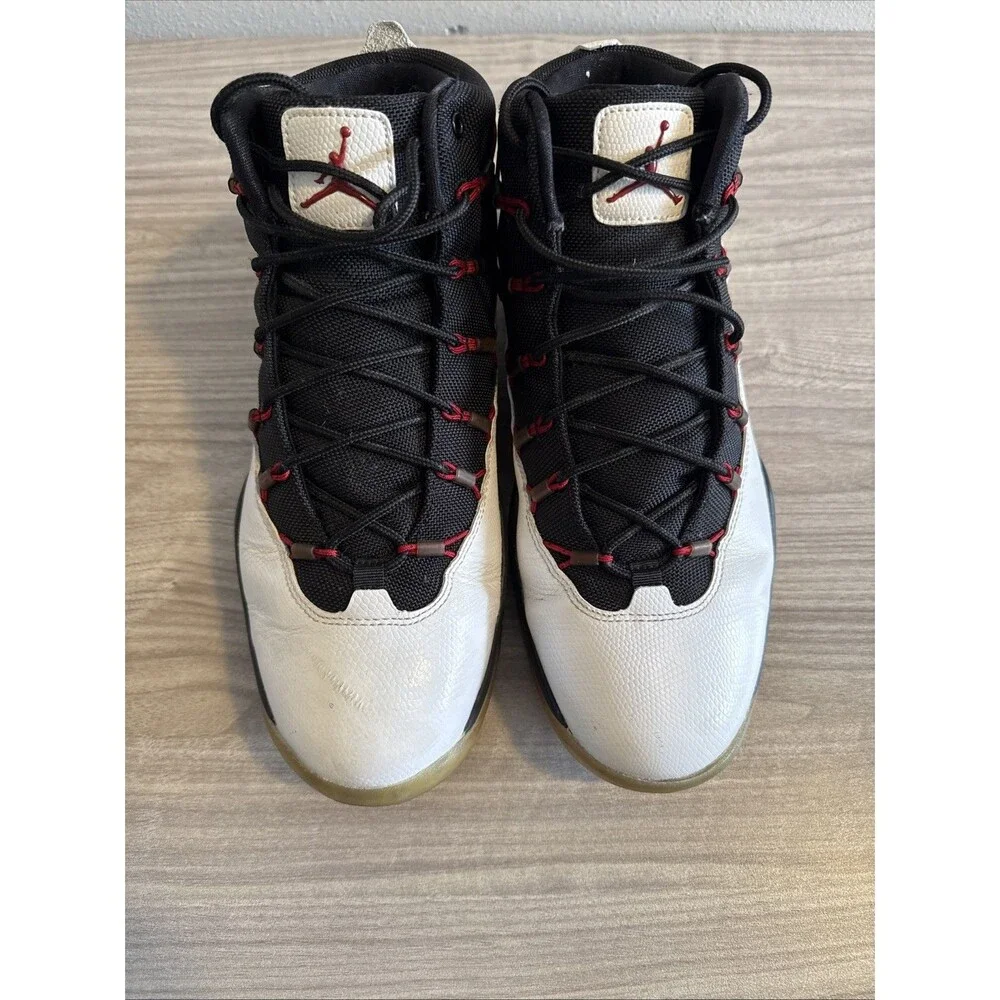 Air Jordan 616846-102 Prime Flight Men’s‎ Basketball Sneakers White Black Sz 10